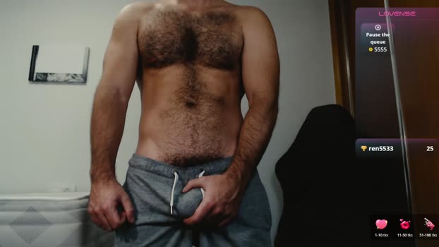myhairymacho striptease Webcam SHOW @ Cam4 14-12-2025